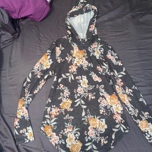 floral hoodie